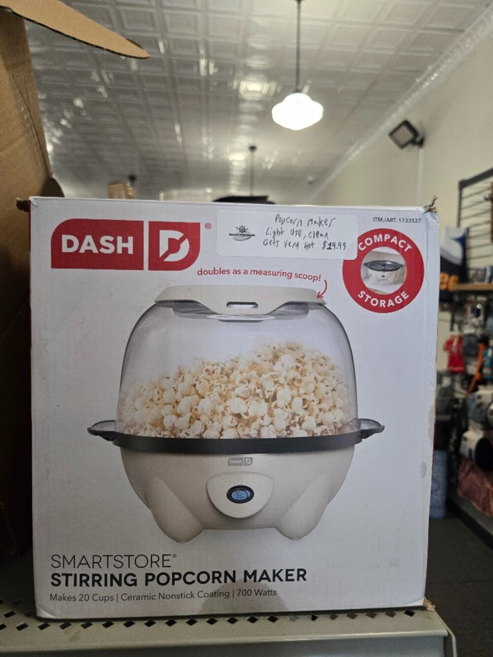 Dash Smartstore Stirring Popcorn Maker (Light use, Clean)